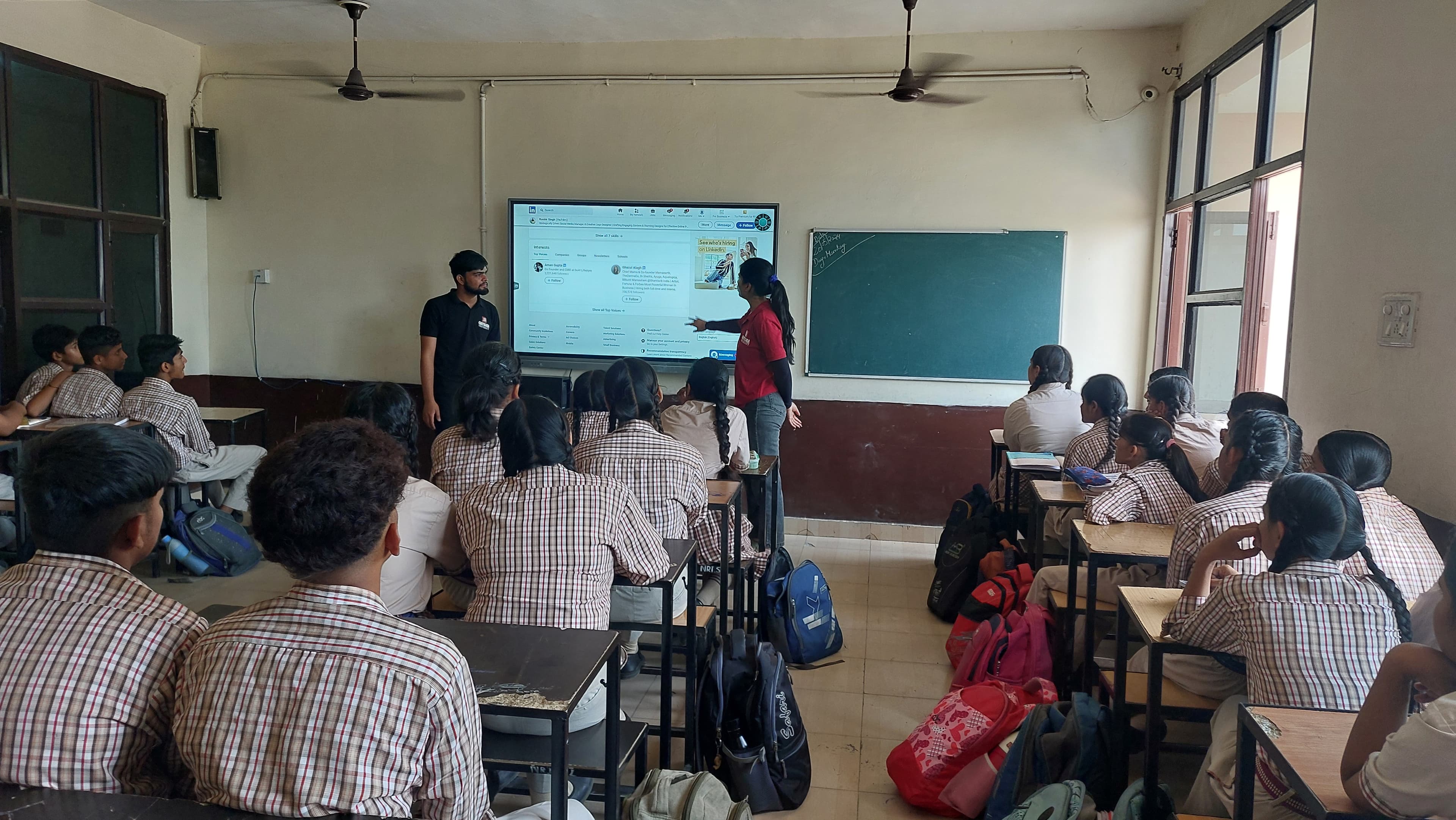 Students in classroom